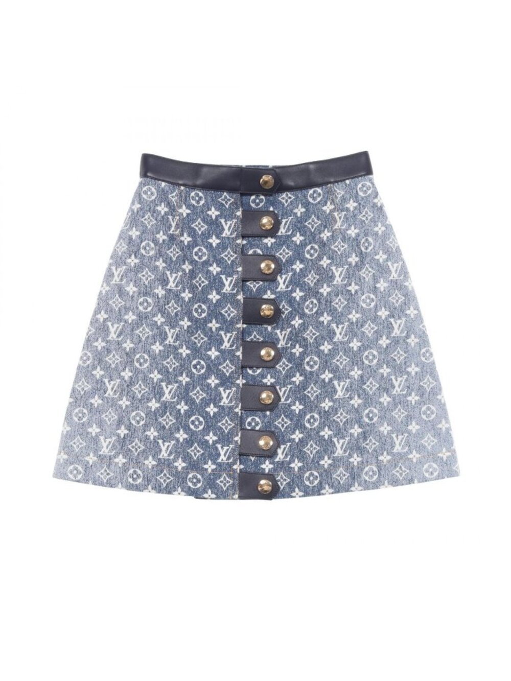 Louis Vuitton Skirt Monogram Jacquard Cotton Denim - Picture 1 of 9